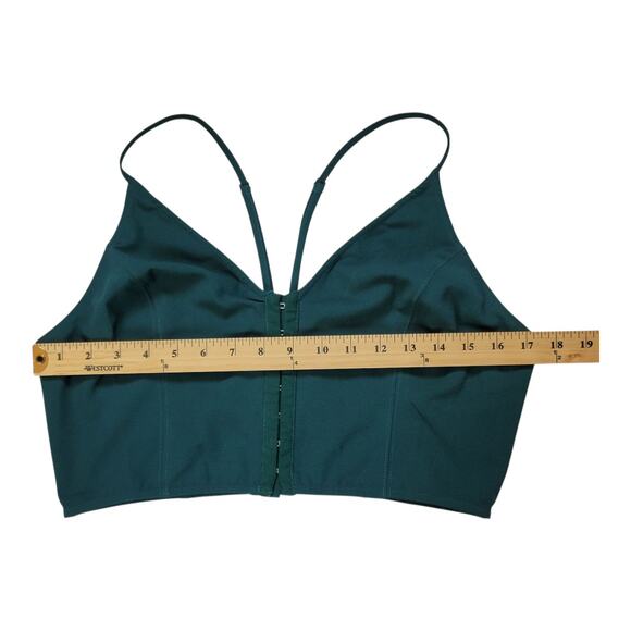 Free‎ People Intimately Green Hook Bralette Corset Style Women's Size Large - Picture 7 of 8